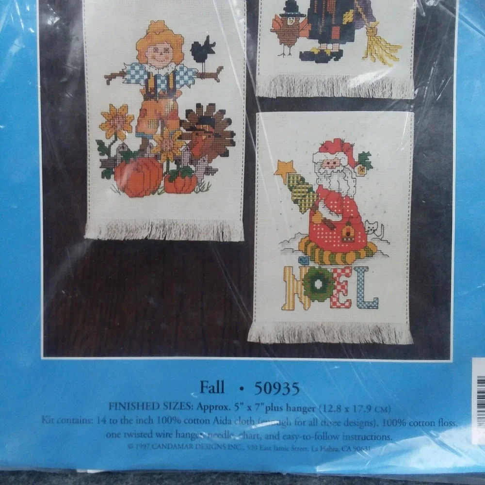 Candamar Designs Counted Cross Stitch A Door For All Seasons Spring Summer‎ Fall